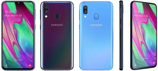 Samsung Galaxy A40 mit Blau.de Vertrag