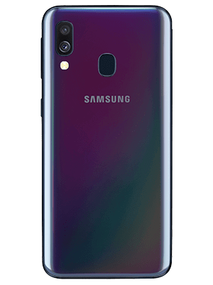 Blau.de - Samsung Galaxy A40 - schwarz (hinten)