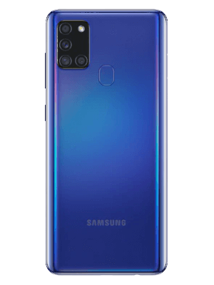 Blau.de - Samsung Galaxy A21s (blau / hinten)