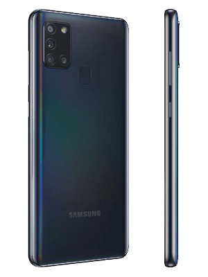 Blau.de - Samsung Galaxy A21s (schwarz / seitlich)