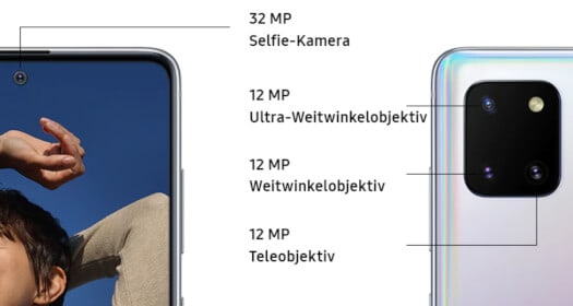 Kamera vom Samsung Galaxy Note10 lite