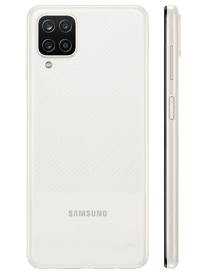 o2 - Samsung Galaxy A12 - weiß / white (hinten)