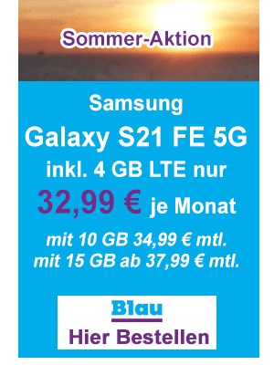 Sommer-Deal von Blau.de - Samsung Galaxy S21 FE 5G