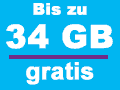 Bis zu 34 GB Datenvolumen gratis bei Blau.de