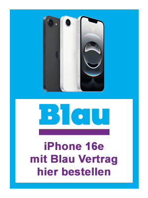 Apple iPhone 16e mit Vertrag bei Blau.de kaufen