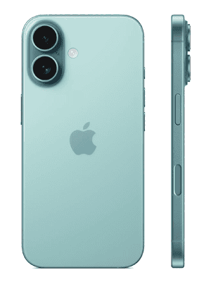 iPhone 16 in Farbe blaugrün (teal) bei Blau.de iPhone 16 in Farbe blaugrün (teal) bei Blau.de