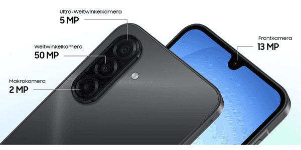 Kameras vom Handy Samsung Galaxy A17