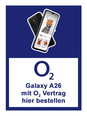Samsung Galaxy A26 mit Vertrag bei o2 kaufen